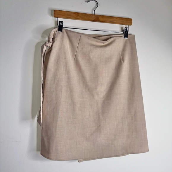 Samsoe Samsoe Milani Khaki Wrap Skirt NWT - Picture 5 of 13